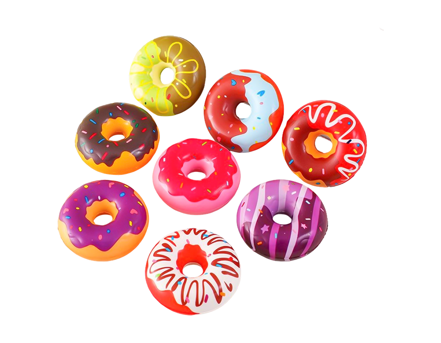 Juguete de donas de crema de crecimiento lento