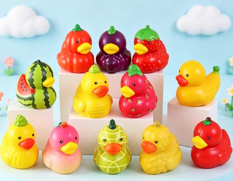 Juguete de pato frutal de ascenso lento