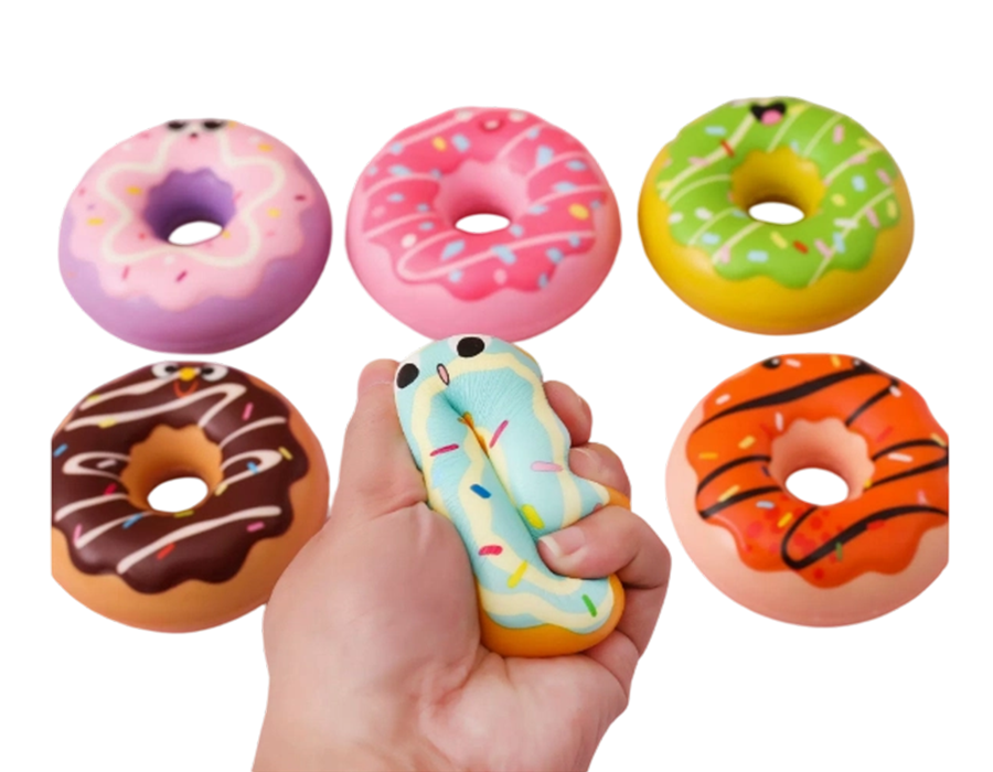 Juguete de donas de crema de crecimiento lento